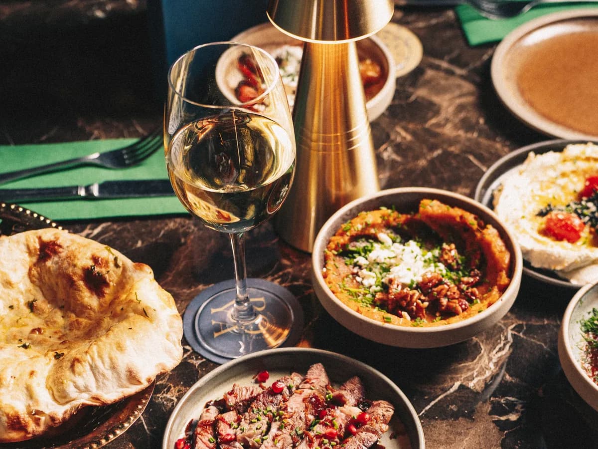 Middle Eastern mezze made for sharing at Royâ